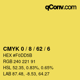 Color code: CMYK 0 / 8 / 62 / 6 | qconv.com