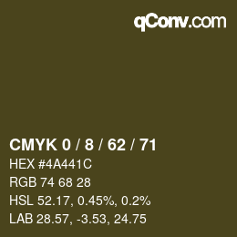Color code: CMYK 0 / 8 / 62 / 71 | qconv.com