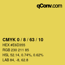 Color code: CMYK 0 / 8 / 63 / 10 | qconv.com