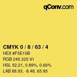 Color code: CMYK 0 / 8 / 63 / 4 | qconv.com