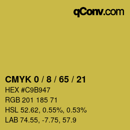 Color code: CMYK 0 / 8 / 65 / 21 | qconv.com