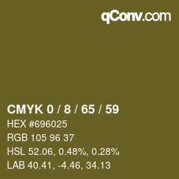 Color code: CMYK 0 / 8 / 65 / 59 | qconv.com