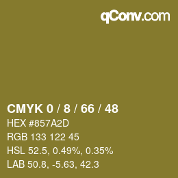 Color code: CMYK 0 / 8 / 66 / 48 | qconv.com