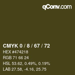 Color code: CMYK 0 / 8 / 67 / 72 | qconv.com