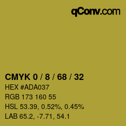 Color code: CMYK 0 / 8 / 68 / 32 | qconv.com