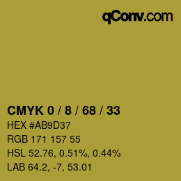 Color code: CMYK 0 / 8 / 68 / 33 | qconv.com