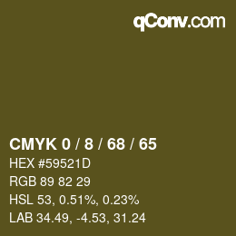 Color code: CMYK 0 / 8 / 68 / 65 | qconv.com