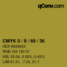 Color code: CMYK 0 / 8 / 69 / 36 | qconv.com