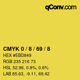 Color code: CMYK 0 / 8 / 69 / 8 | qconv.com