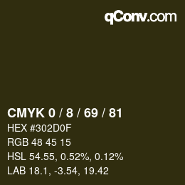 Color code: CMYK 0 / 8 / 69 / 81 | qconv.com
