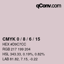 カラーコード: CMYK 0 / 8 / 6 / 15 | qconv.com