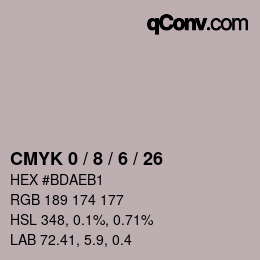 Color code: CMYK 0 / 8 / 6 / 26 | qconv.com