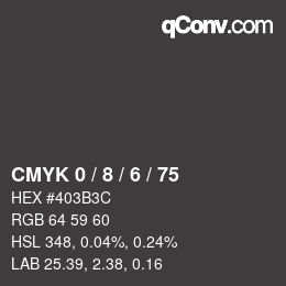 Color code: CMYK 0 / 8 / 6 / 75 | qconv.com