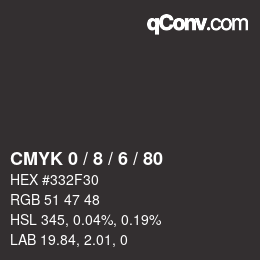 Color code: CMYK 0 / 8 / 6 / 80 | qconv.com