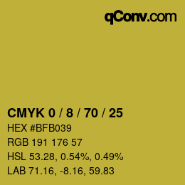 Color code: CMYK 0 / 8 / 70 / 25 | qconv.com