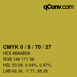 Color code: CMYK 0 / 8 / 70 / 27 | qconv.com