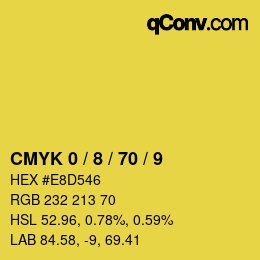 Color code: CMYK 0 / 8 / 70 / 9 | qconv.com