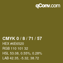 カラーコード: CMYK 0 / 8 / 71 / 57 | qconv.com