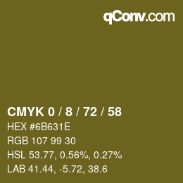 Color code: CMYK 0 / 8 / 72 / 58 | qconv.com