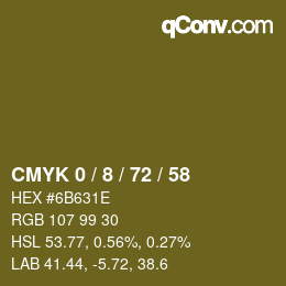 Color code: CMYK 0 / 8 / 72 / 58 | qconv.com