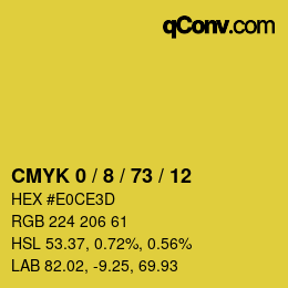 Color code: CMYK 0 / 8 / 73 / 12 | qconv.com