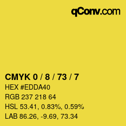 Color code: CMYK 0 / 8 / 73 / 7 | qconv.com