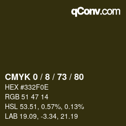 Color code: CMYK 0 / 8 / 73 / 80 | qconv.com