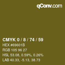 Color code: CMYK 0 / 8 / 74 / 59 | qconv.com