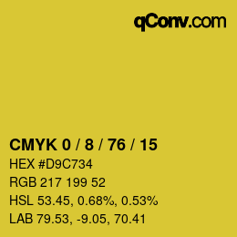 Color code: CMYK 0 / 8 / 76 / 15 | qconv.com