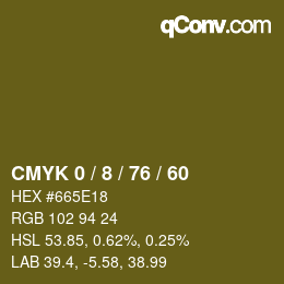 Color code: CMYK 0 / 8 / 76 / 60 | qconv.com