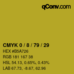 Color code: CMYK 0 / 8 / 79 / 29 | qconv.com