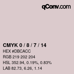 Color code: CMYK 0 / 8 / 7 / 14 | qconv.com