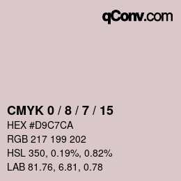 Código de color: CMYK 0 / 8 / 7 / 15 | qconv.com