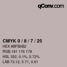 Color code: CMYK 0 / 8 / 7 / 25 | qconv.com
