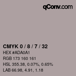 Color code: CMYK 0 / 8 / 7 / 32 | qconv.com