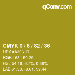 Color code: CMYK 0 / 8 / 82 / 36 | qconv.com