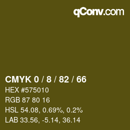 Color code: CMYK 0 / 8 / 82 / 66 | qconv.com
