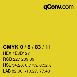 Color code: CMYK 0 / 8 / 83 / 11 | qconv.com