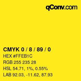 Color code: CMYK 0 / 8 / 89 / 0 | qconv.com