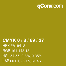 Color code: CMYK 0 / 8 / 89 / 37 | qconv.com