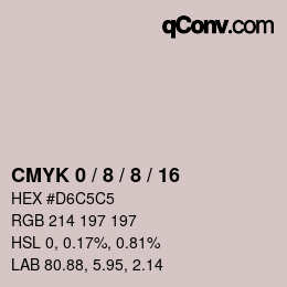 Color code: CMYK 0 / 8 / 8 / 16 | qconv.com