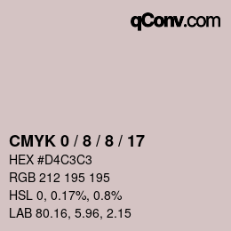 Color code: CMYK 0 / 8 / 8 / 17 | qconv.com