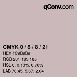 Color code: CMYK 0 / 8 / 8 / 21 | qconv.com