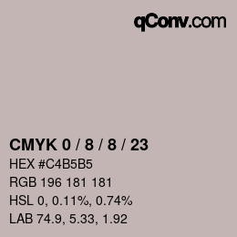 Color code: CMYK 0 / 8 / 8 / 23 | qconv.com