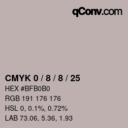 Color code: CMYK 0 / 8 / 8 / 25 | qconv.com