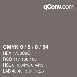 Color code: CMYK 0 / 8 / 8 / 54 | qconv.com