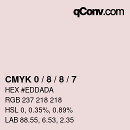 Color code: CMYK 0 / 8 / 8 / 7 | qconv.com