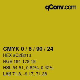 Color code: CMYK 0 / 8 / 90 / 24 | qconv.com