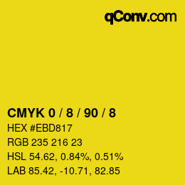 Color code: CMYK 0 / 8 / 90 / 8 | qconv.com