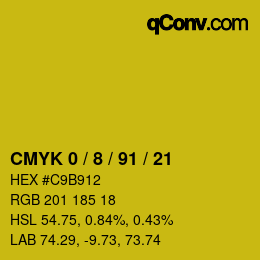 Color code: CMYK 0 / 8 / 91 / 21 | qconv.com